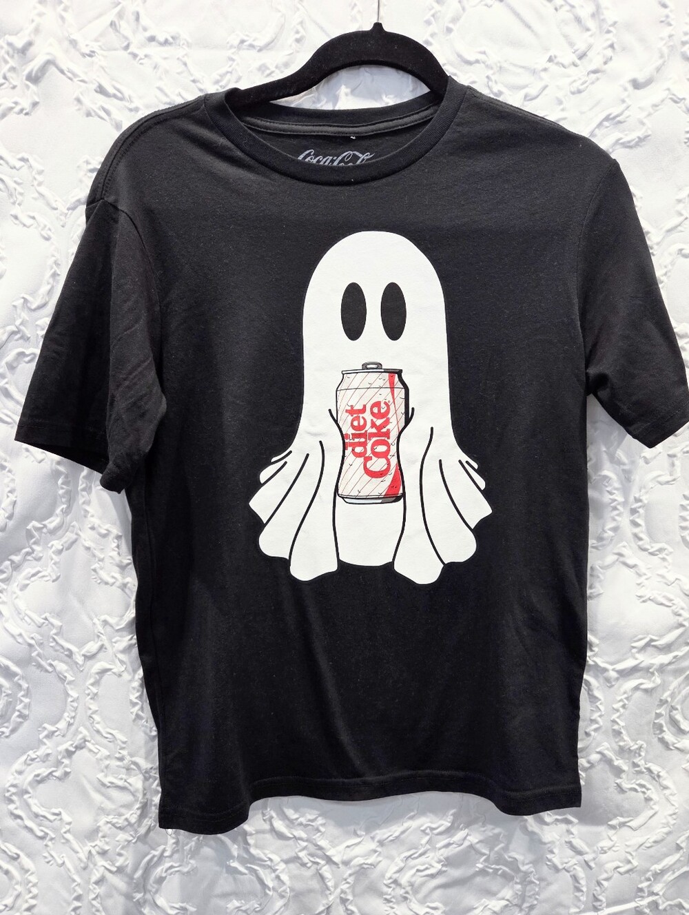 Halloween Diet Coke Ghost Graphic T-Shirt S
